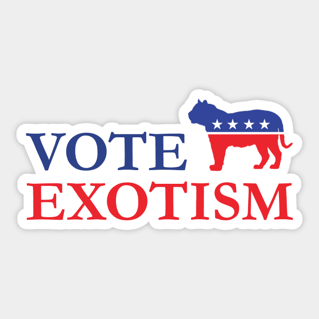 JOE EXOTIC 2020 - VOTE EXOTISM Sticker by smilingnoodles